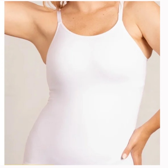 Shapermint Essentials All Day Every Day Scoop Neck Cami Sz 3XL White - Picture 1 of 7